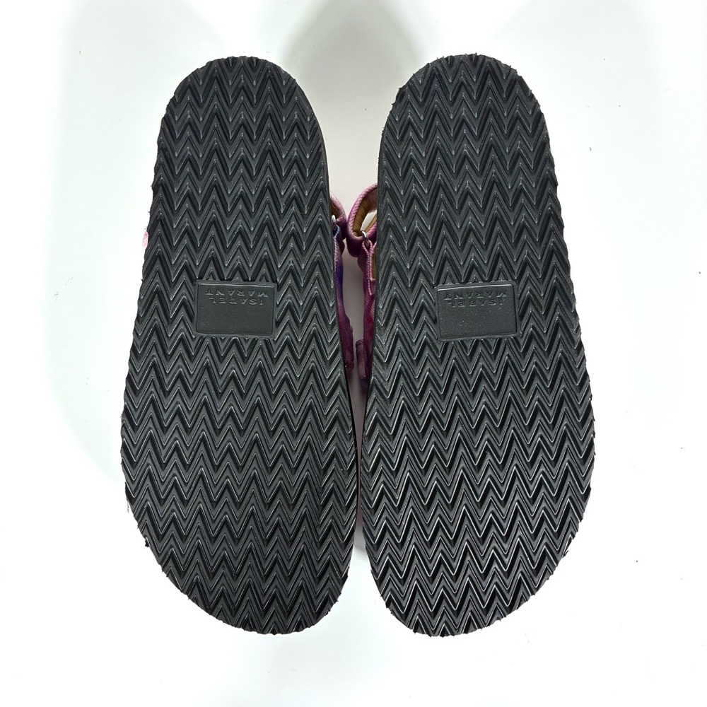 Isabel Marant Madee Platform Sandal Mulberry Tie Dye 41 10 NEW Flat Pink Purple - Picture 9 of 17